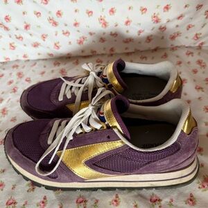 Brooks Purple and Gold Women's Sneakers